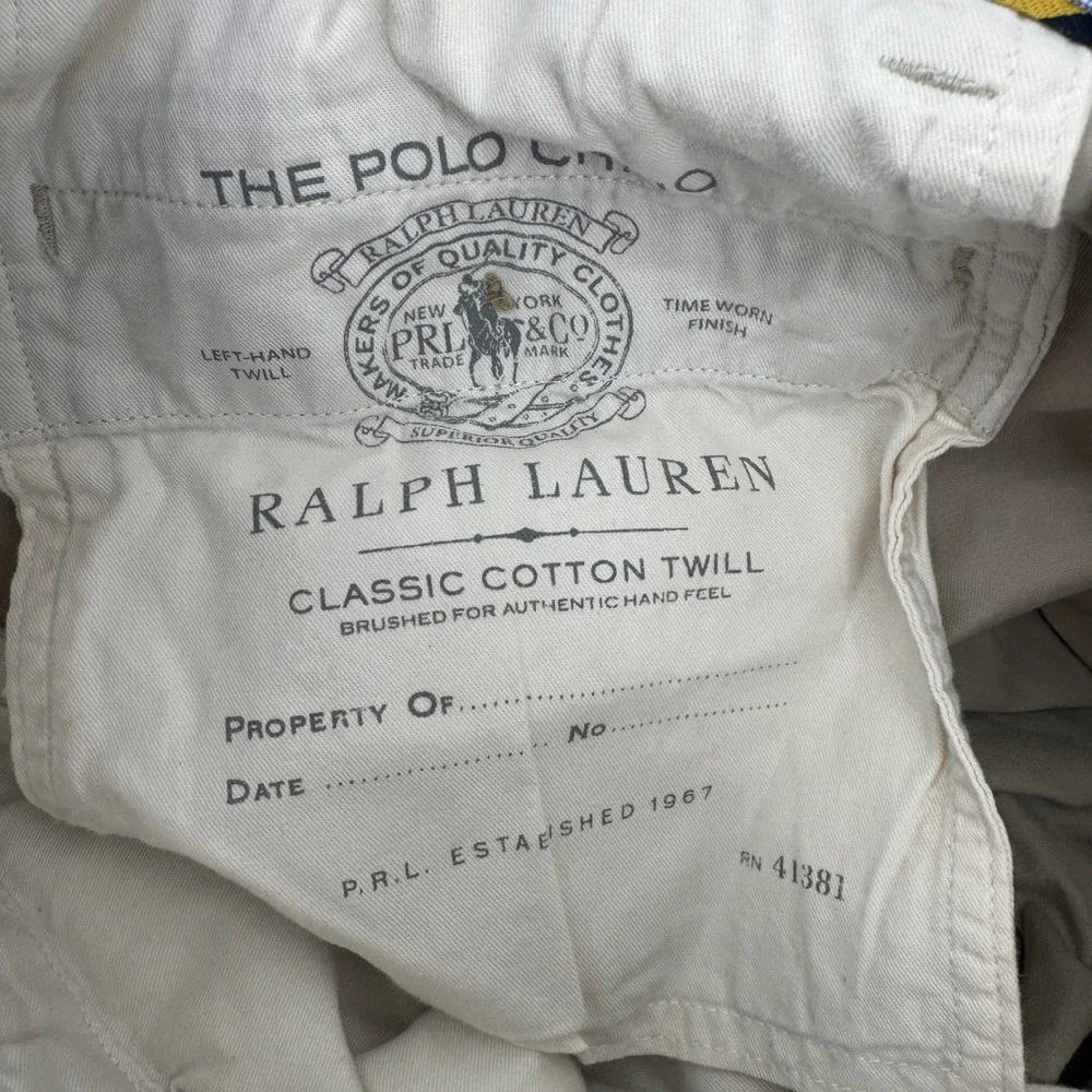 Polo Ralph Lauren Mens Stretch Straight Fit Chino Pants Khaki Tan 32x30